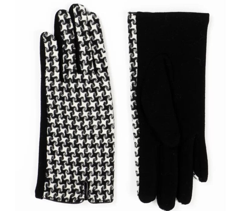 Pia Rossini McKenzie Blk/White Gloves