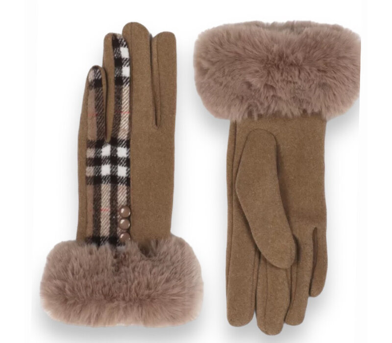 Pia Rossini YVETTE Gloves in Beige