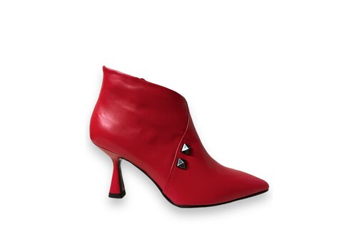 Marian Marian 13804 Red Leather 3’ Heel Bootie