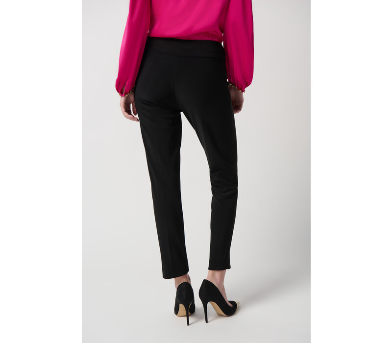 Joseph Ribkoff Black Silky Knit Slim Pull-On Pants