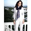 Pia Rossini MAXINE Navy multi Scarf