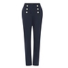 Micha 120 830 Navy stretch Pants w/Button Detail