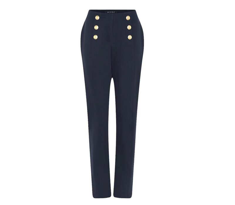 Micha 120 830 Navy stretch Pants w/Button Detail