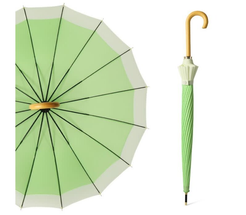 Peach 3468 Lime Green/Cream Umbrella