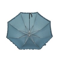 Peach TW09 Duck Egg Blue diamante frilly umbrella