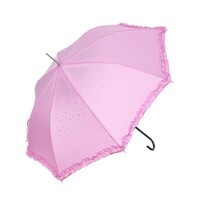 Peach TW09 Rose Pink diamante frilly umbrella