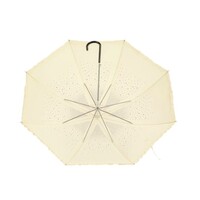 Peach TW09 Beige diamante frilly umbrella