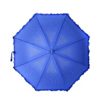 Peach TW09 Royal Blue diamante frilly umbrella