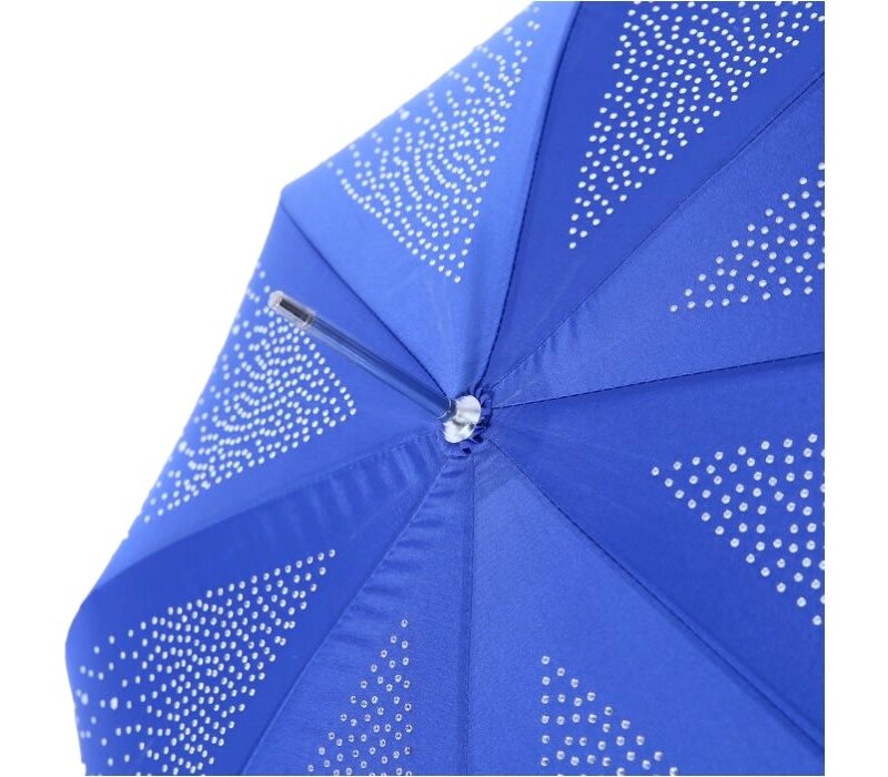 Peach TW09 Royal Blue diamante frilly umbrella