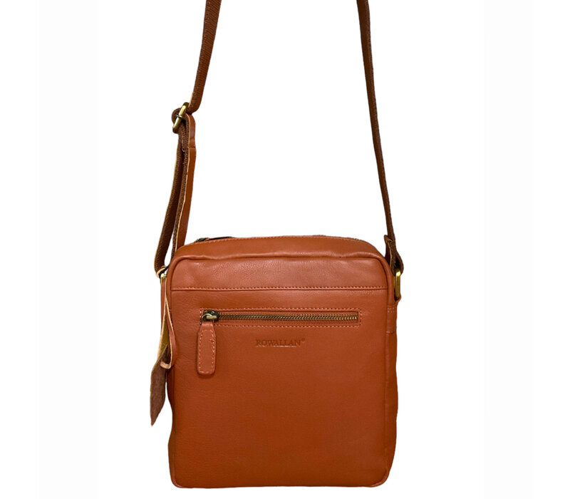 Rowallan 31-2482 Nutmeg Leather X-Body Bag