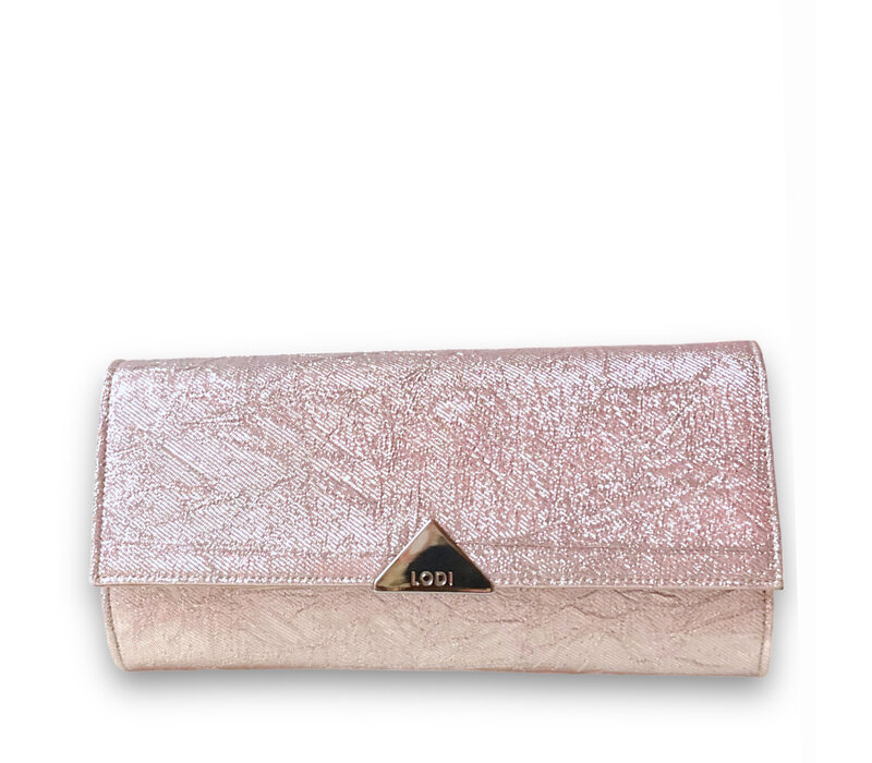 Lodi L903 Barely Pink Shimmer Clutch