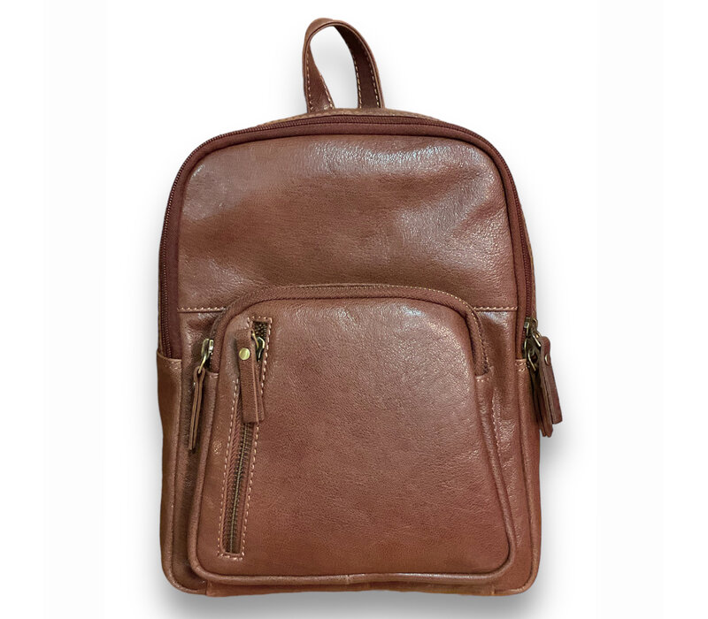 Rowallan 2501 Cognac Leather Backpack