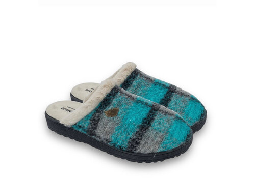 Plumaflex 80003 Green open back Slippers