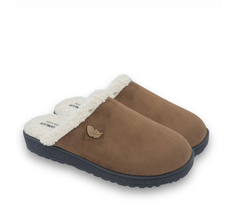 Plumaflex 80002 Brown open back Slippers