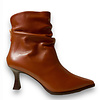 Lodi Lodi “JALIS” Tan Leather back zip Boots