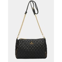 Binnari 19840 Vegan Quilted Bag in Black