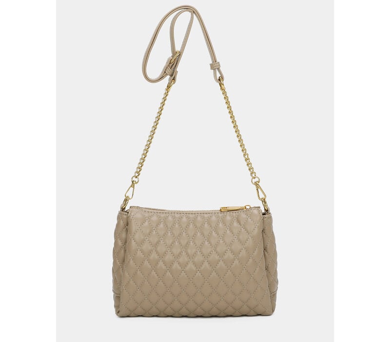 Binnari 19840 Vegan Quilted Bag in Beige