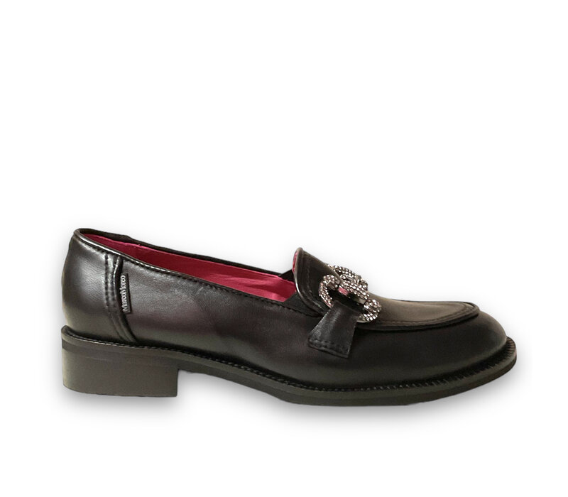 MarcoMoreo Black Chain Loafer