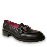MarcoMoreo Black Chain Loafer