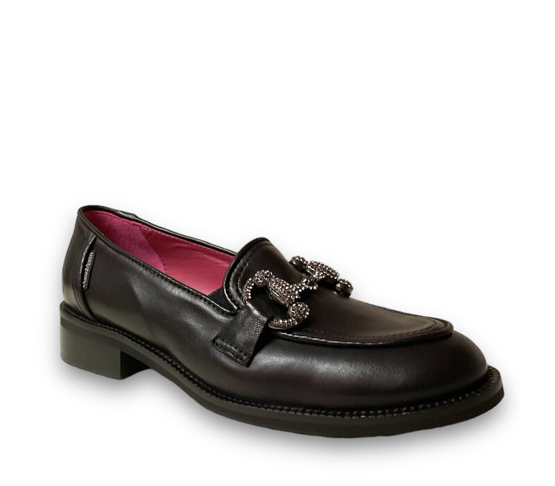 MarcoMoreo Black Chain Loafer