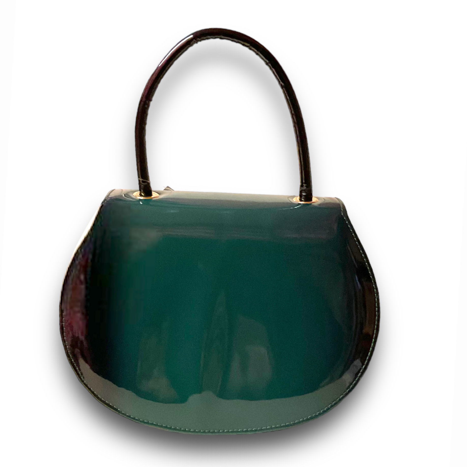 Chanel Cocomark V Stitch Chain Shoulder Bag Emerald Green Patent Leath –  Timeless Vintage