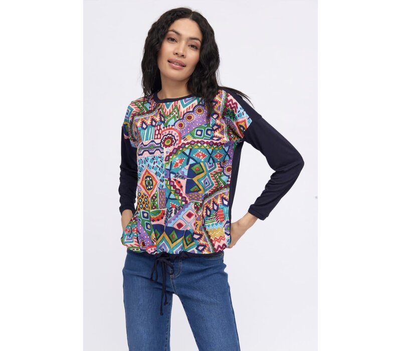 Tinta DELFINA Colourful long sleeve Top