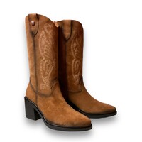 Jose Saenz 6517 Tan Suede Cowboy Boots