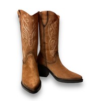 Jose Saenz 6517 Tan Suede Cowboy Boots