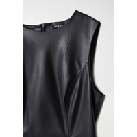 Salsa Black Leather effect Sleeveless Dress