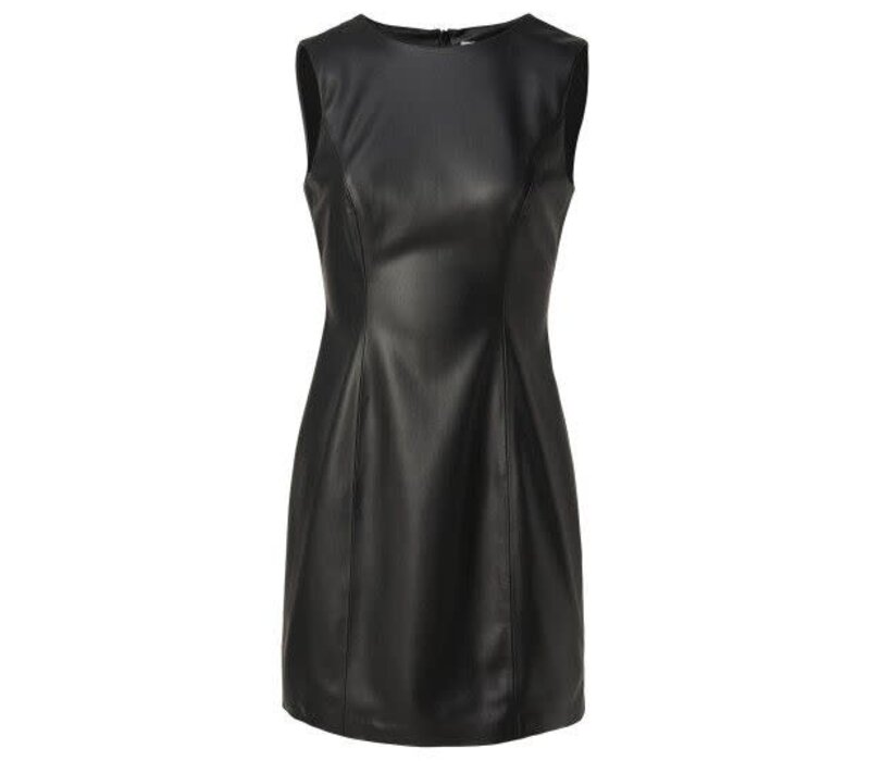 Salsa Black Leather effect Sleeveless Dress