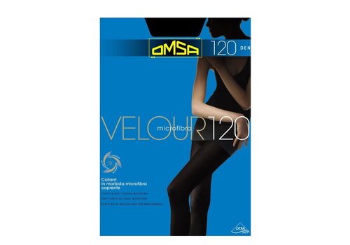 Velour 120 Den Sheer-To-Waist Black Opaque Tights Omsa at Ireland's Online  Shop – DressMyLegs