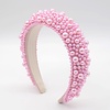 Peach Accessories HA732 Baby Pink Chunky cluster pearl Headband