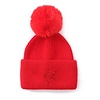 Peach Accessories SD108 Red Pom Pom Hat with sequin Star