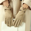 Peach Accessories HA291 Chain details classy gloves in Camel