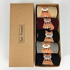 Peach Accessories SDK071 set of 5 pairs with fox print socks with Gift box