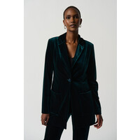 Joseph Ribkoff 234288 Bottle Green Velvet Blazer