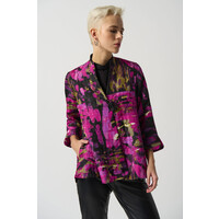 Joseph Ribkoff 233192 Abstract Print Trapeze Jacket