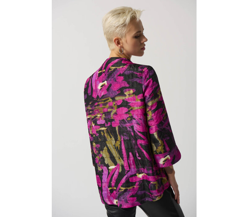 Joseph Ribkoff 233192 Abstract Print Trapeze Jacket