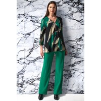 Joseph Ribkoff 233178 Abstract Print Fit-and-Flare Tunic