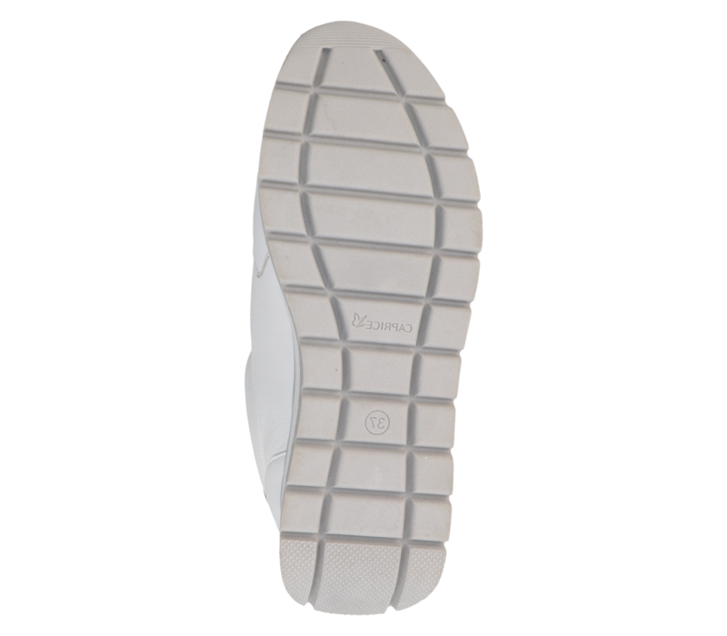 Caprice 23705 White Comb Leather Sneaker