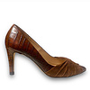 Perlato 10982 Croco/Velour Cognac
