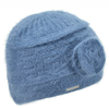 Seeberger Seeberger 019284 Blue Lined Angora Beanie