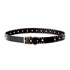 SALSA Salsa 21007609 Black leather Belt w/Gold Studs