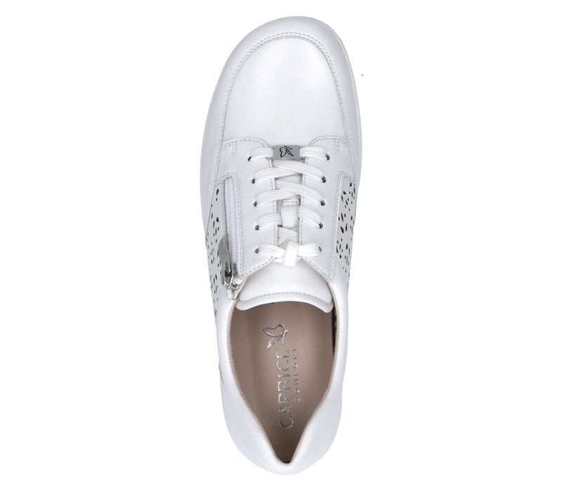 Caprice 23553 White Nappa Sneakers