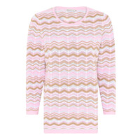 Micha 171 156 White/Pink/Beige 3/4 Sleeve