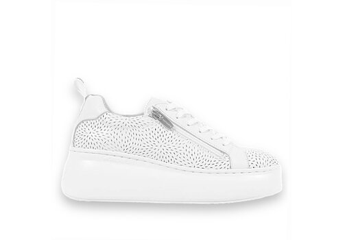 Wonders Wonders A-2651 White perforated Sneaker