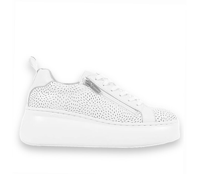 Wonders A-2651 White perforated Sneaker