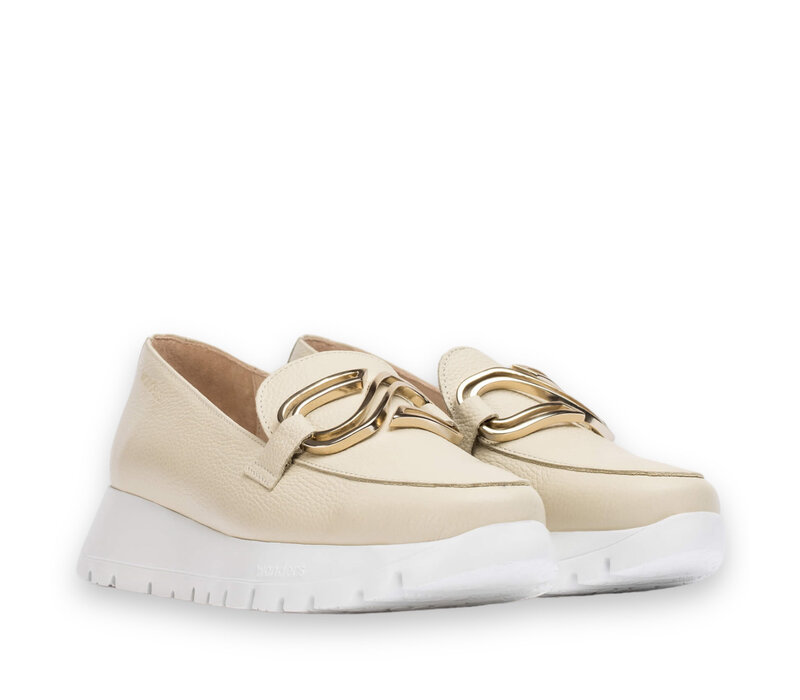 Wonders A-2462 Cream Slip-On