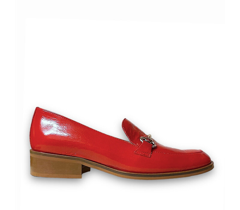 Wonders C-7401 Orangie Red Leather Loafer