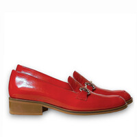 Wonders C-7401 Orangie Red Leather Loafer